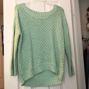 teal/  mint green american eagle sweater